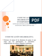 Presentación Comunicación Deliberativa e Interpersonal