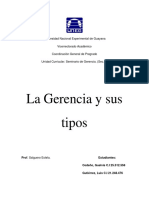 Informe 1. Seminario de Gerencia