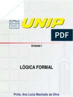 Slides de Aula - Unidade I - Lógica Formal
