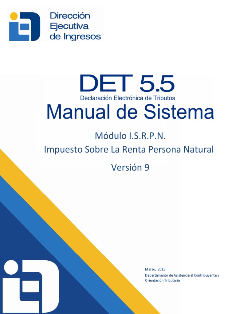 Manual de Declaración Renta Persona Natural | PDF | Impuesto sobre la ...