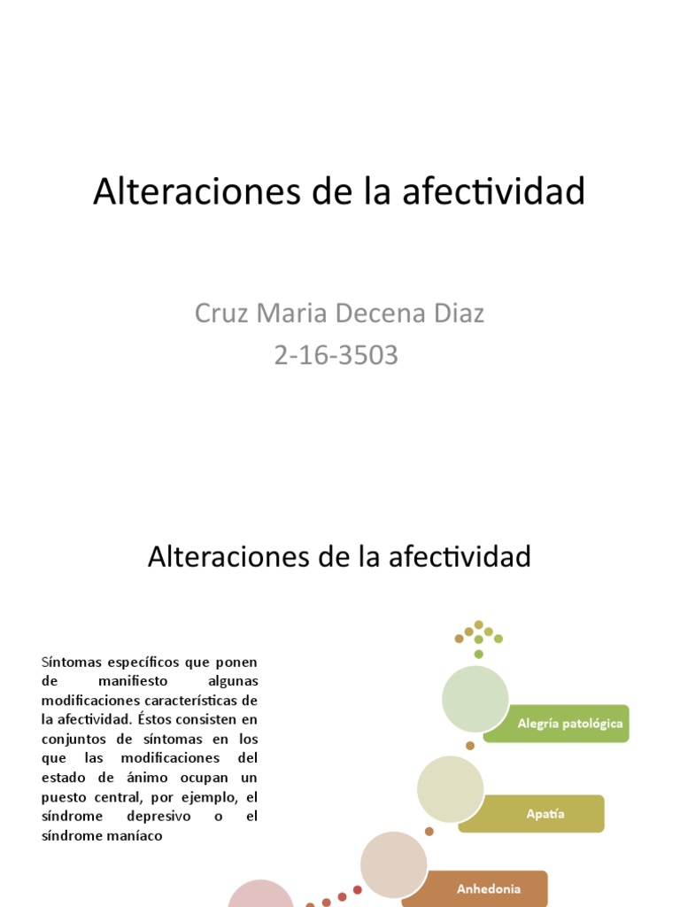 Alteraciones de la Afectividad y Síntomas | PDF | Ansiedad | Las emociones
