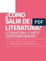 Cómo Salir de La Literatura. Literatura y Arte Colombiano