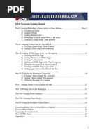 Download MiLB Com Minors Newsroom Training Manual 2010 by clubsites8921 SN50324612 doc pdf