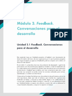 Módulo 3. Feedback. Conversaciones para El Desarrollo