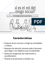 Rol Del Psicólogo Social