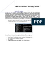 Cara Mengetahui IP Address Router