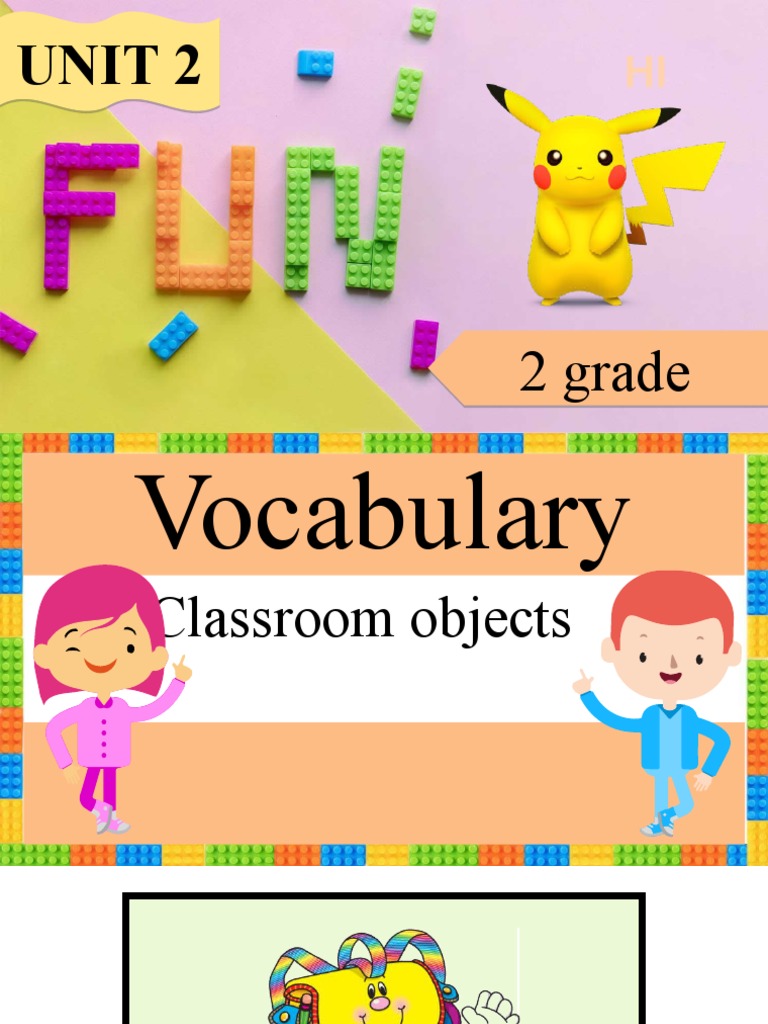 Classroom Objects - Unit 2 | PDF