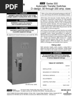 ASCO 300 Series Auto Transfer Switch