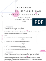 Turunan Fungsi Implisit Dan Fungsi Parameter