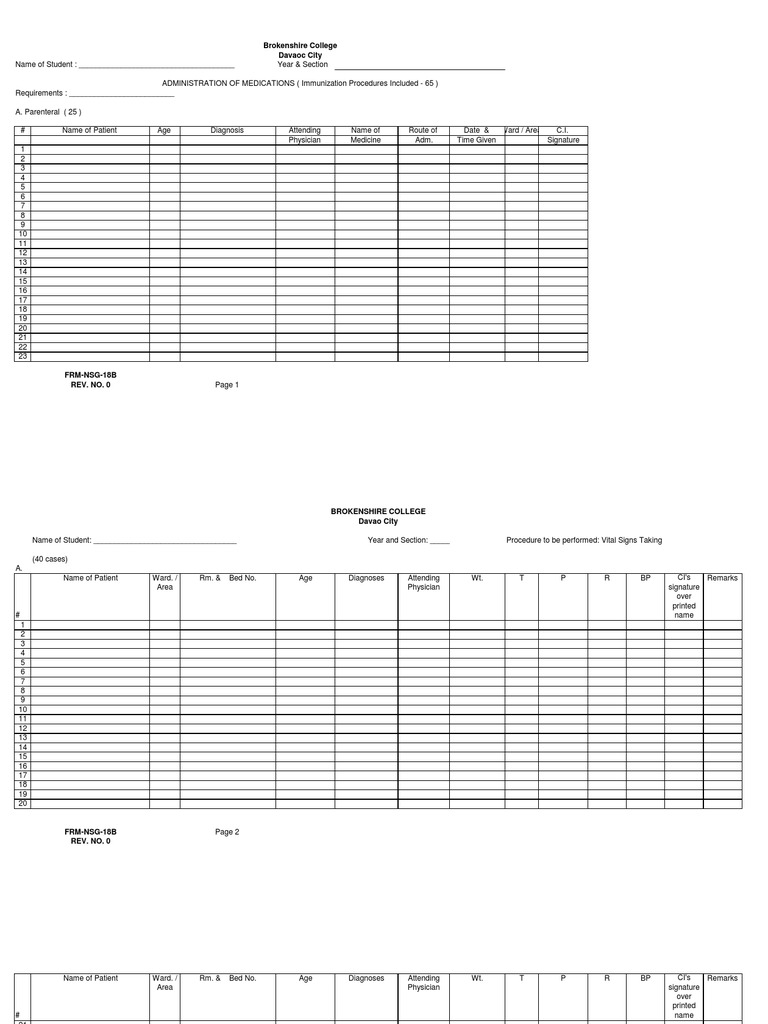 Medication Administration Log | PDF | Medical Diagnosis | Patient