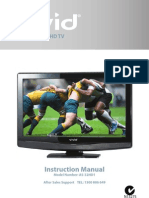 AS-32HD1 81cm (32 Inch) LCD HD TV VIVID Instruction Manual