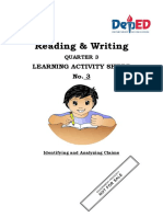 Las in Reading and Writing 3
