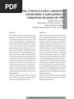 CODATO, Adriano. A Marcha, o Terço e o Livro. Revista Brasileira de História, v. 24, n. 47, p. 271-302, 2004