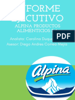 Informe Ejecutivo Alpina Productos Alimenticios S.A