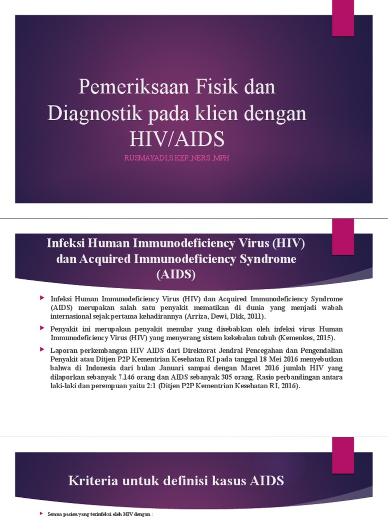Pemeriksaan Fisik Dan Diagnostik Pada Klien Dengan HIV | PDF