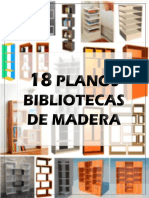 18 Planos para Hacer Bibliotecas de Madera