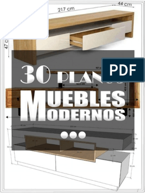 Guía Con 30 Planos para Hacer Muebles Modernos PDF
