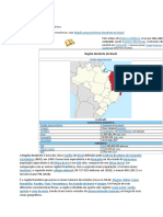 Região Nordeste do Brasil - Principais fatos e dados
