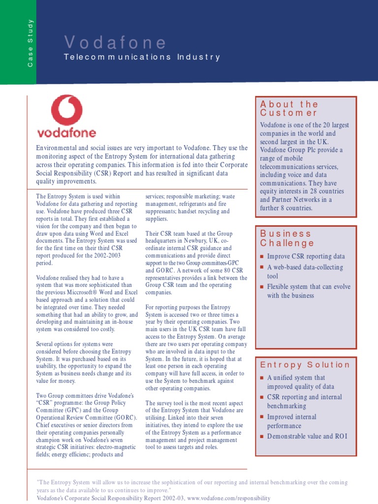Vodafone case study pdf image