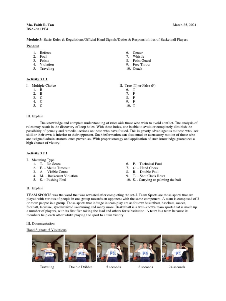 Understanding the Rules and Responsibilities of Basketball A