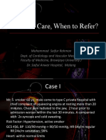 Post PCI Care When To Refer