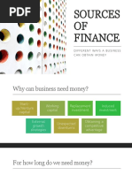 3.1 - Sources of Finance