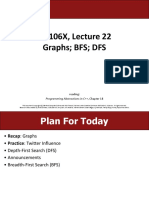 CS 106X, Lecture 22 Graphs BFS DFS: Programming Abstractions in C++, Chapter 18