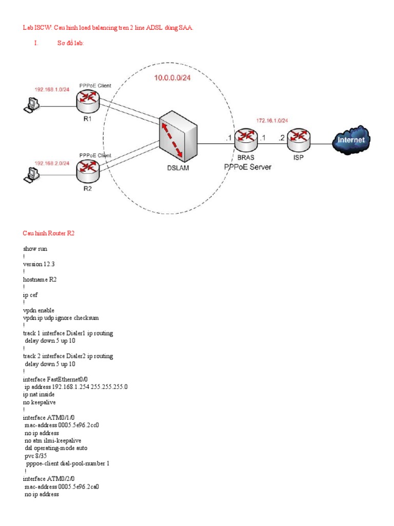 Load Balancing ADSL Configuration Guide | PDF | Ip Address | Internet ...