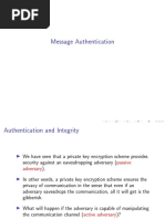 Message Authentication