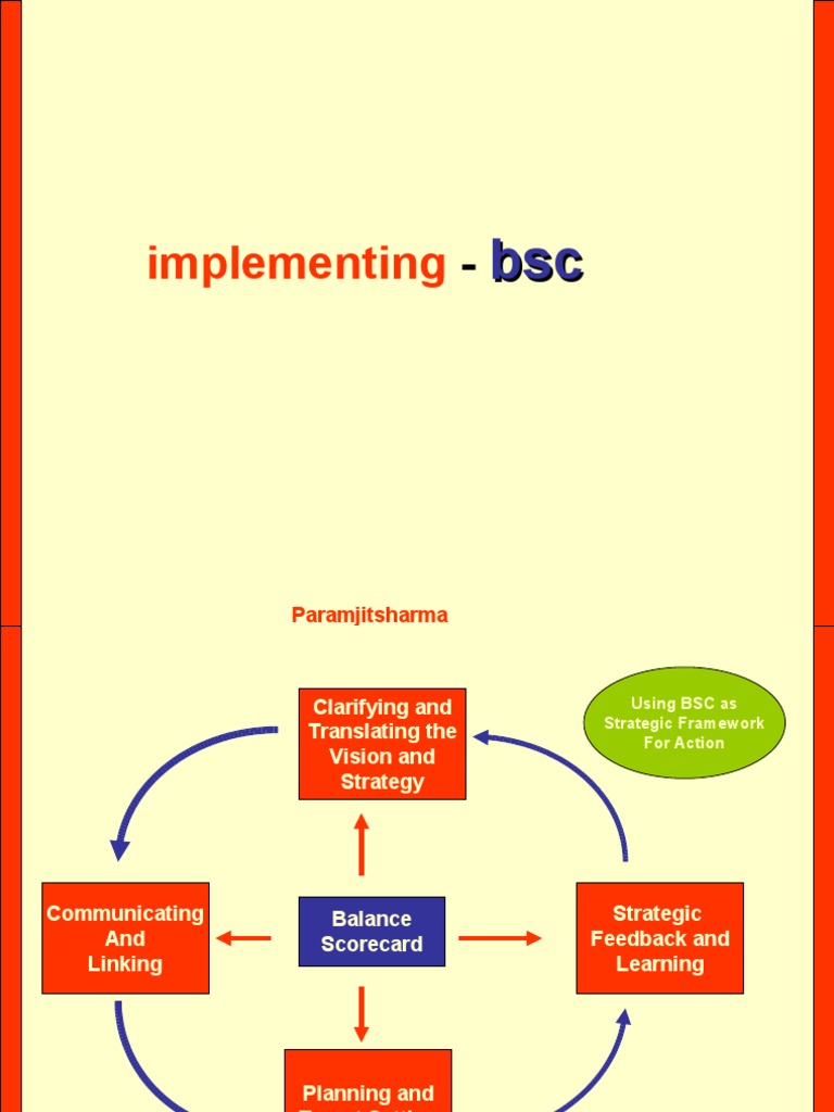 Balanced Scorecard Implementation Guide | PDF | Strategic Management ...