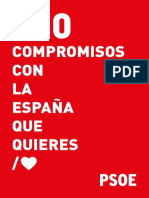110 Compromisos PSOE Programa Electoral 2019