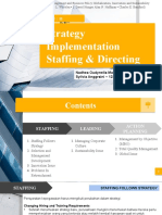 Strategy Implementation Staffing & Directing - Nadhea & Syilvia