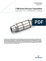 Product Data Sheet 214 35 500 Series Pressure Transmitter Paine en 80024