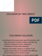 Collision of Two Object