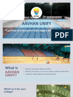 Aavhan Unify: A Journey of A Thousand Miles Begins With A Single Step