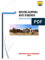 Renstra Bappeda Kota Pariaman 2018-2023