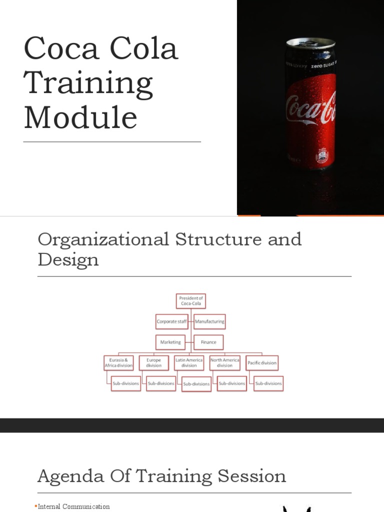 Coca Cola Training Module PDF Performance Indicator Employment