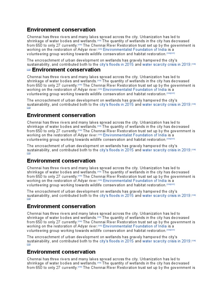 Environment Conservation | PDF | Systems Ecology | Natural Resource ...