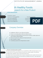 Truearth Healthy Foods:: Market Research For A New Product