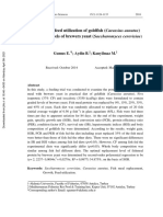 Growth and Feed Utilization of Goldfish (Carassius Auratus) Fed Graded Levels of Brewers Yeast (Saccharomyces Cerevisiae)