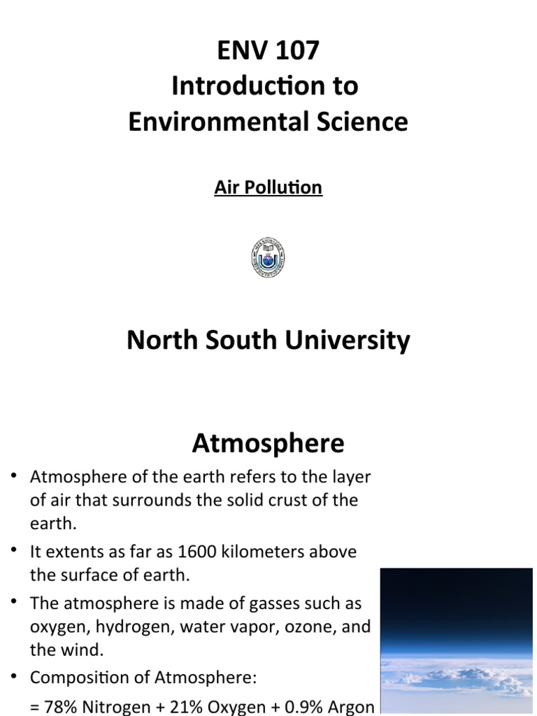 Air Pollution and Atmospheric Science | PDF | Atmosphere Of Earth | Smog