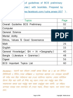 BCS Preliminary Total Guidelines With Booklist by Rudra Anwar