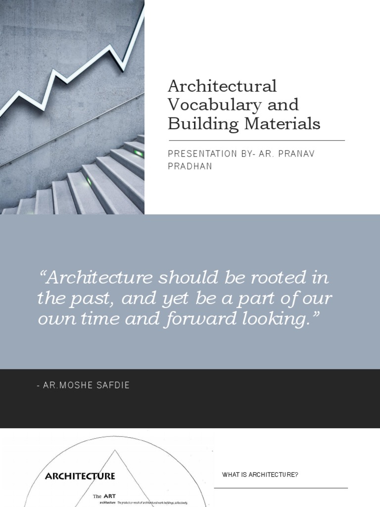 Architectural Vocabulary and Building Materials Draft1 PDF Vault