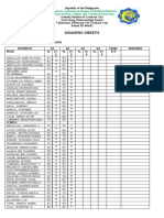 Grading Sheets: Bangsamoro Autonomous Region in Muslim Mindanao Ministry of Basic, Higher and Technical Education