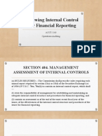 Reviewing Internal Controls and Financial Reporting Requirements