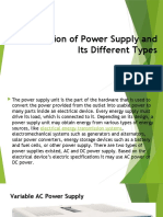 Classification of Power Supply and Its Different Types