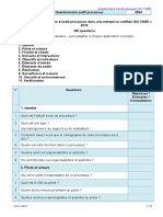 Questionnaire Audit Processus
