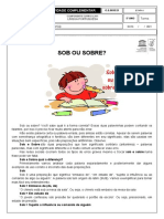 Sob Ou Sobre?: Atividade Complementar