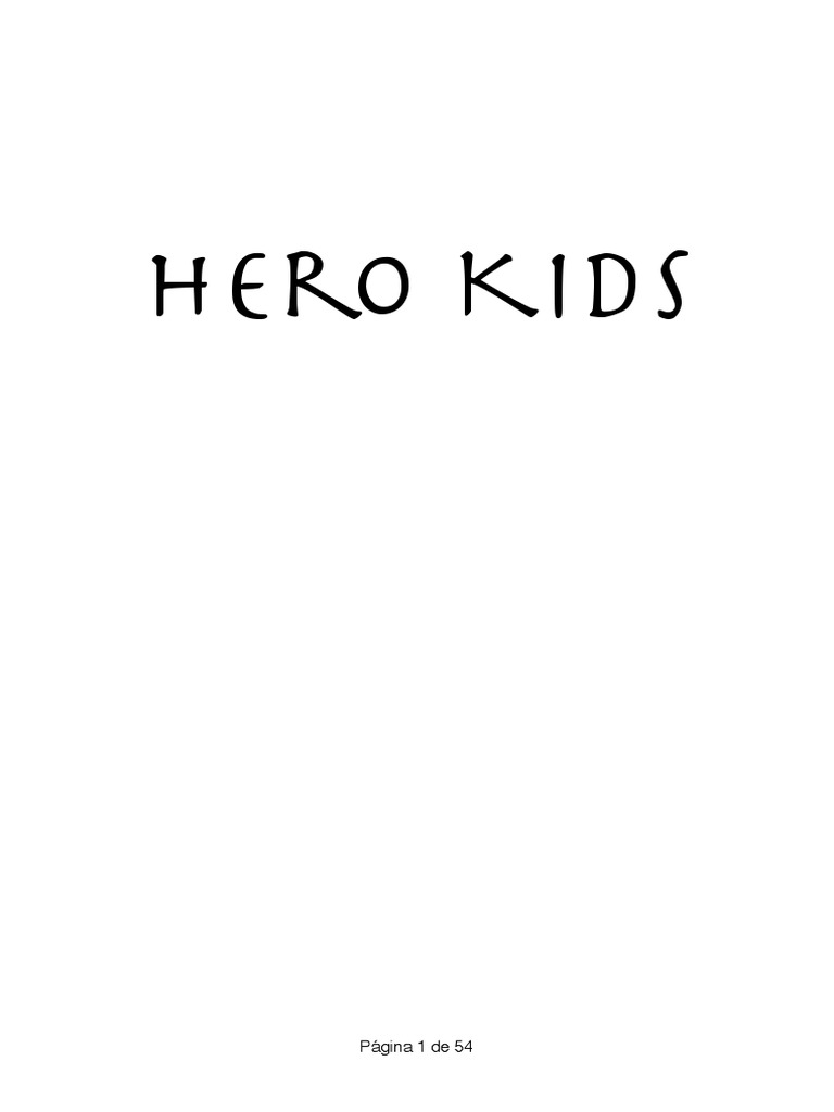 Hero Kids: Juego de Rol para Niños | PDF | Juegos de rol | Héroe