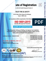 Certificate of Registration: Trust Fire & Safety